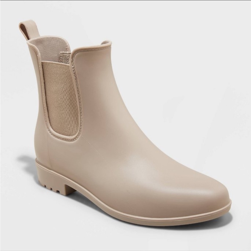 Grey/Beige Target Chelsea Rain Boots - A New Day